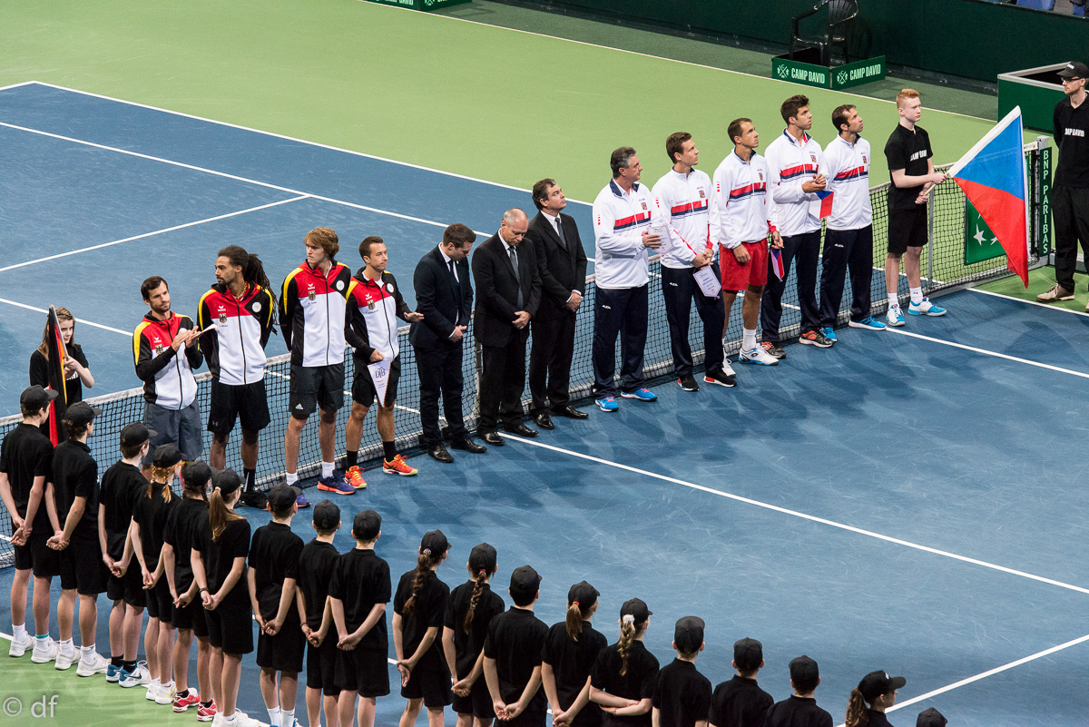 Davis Cup Deutschland - Tschechien, TUI Arena Hannover, 04.03.2016, Nikon D800/2.8/70-200