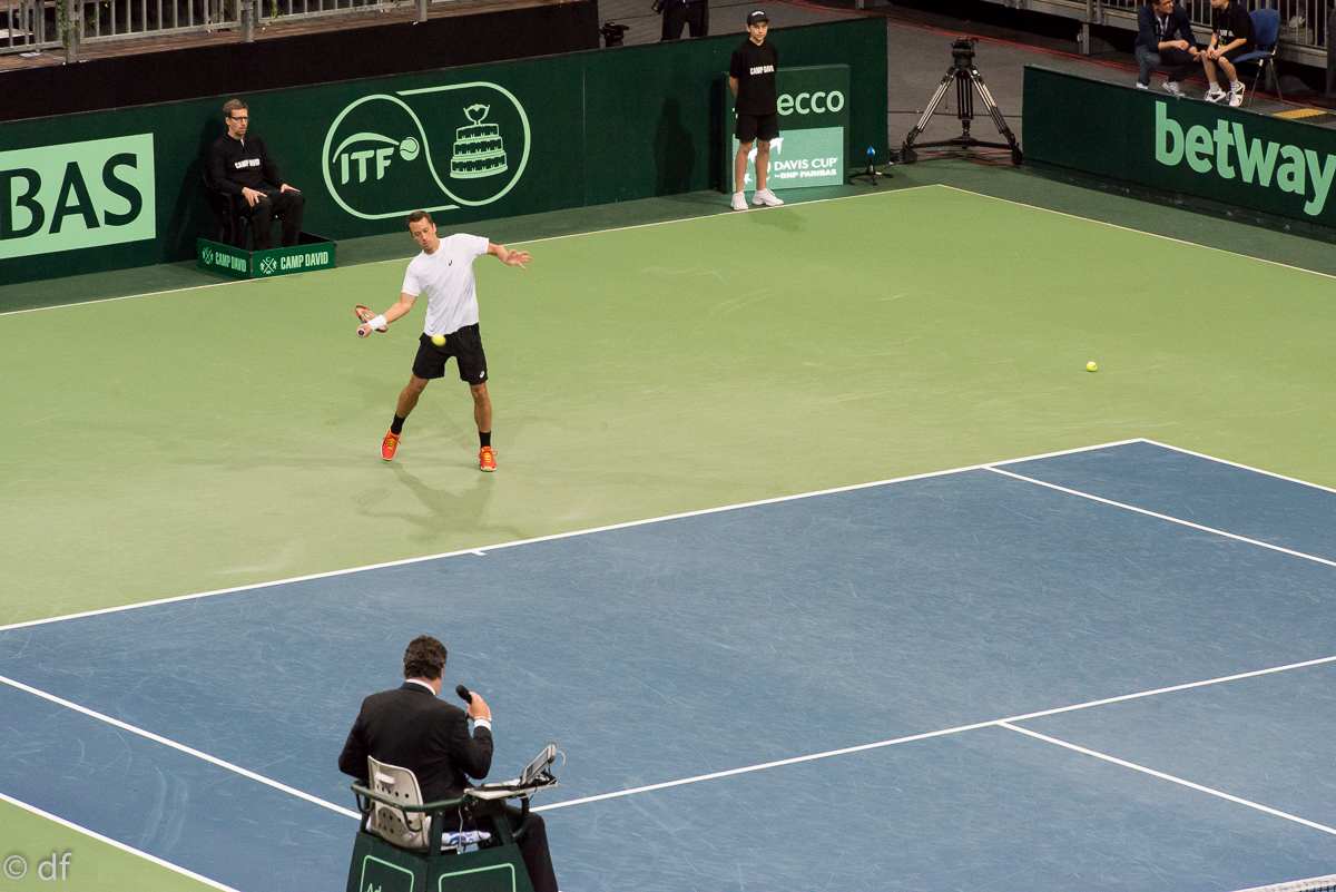 Davis Cup Deutschland - Tschechien, TUI Arena Hannover, 04.03.2016, Nikon D800/2.8/70-200