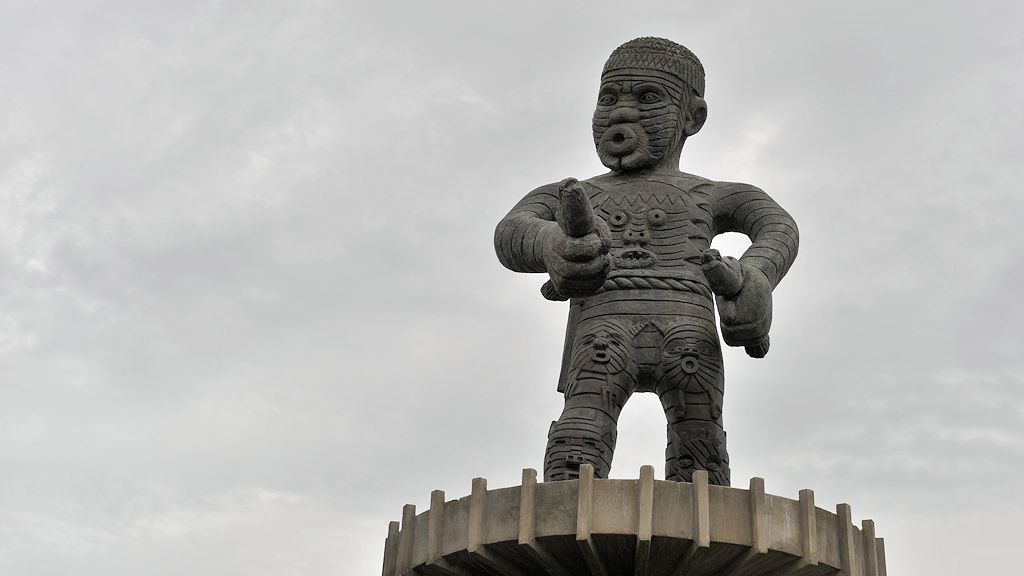 Denkmal zu Ehren des Afrikanischen Sklaven Cuffy, der 1753 einen Aufstand angeführt hat