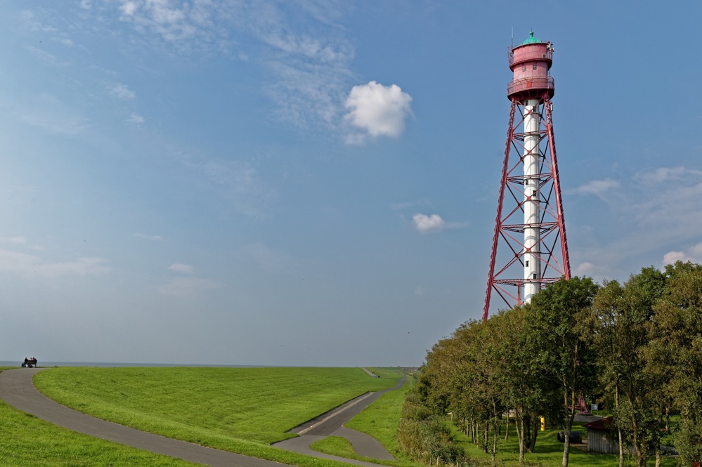 der Leutturm vor dem Emsdeich