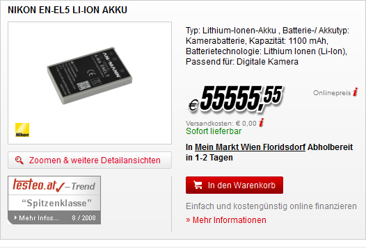 Der teuerste Akku der Welt