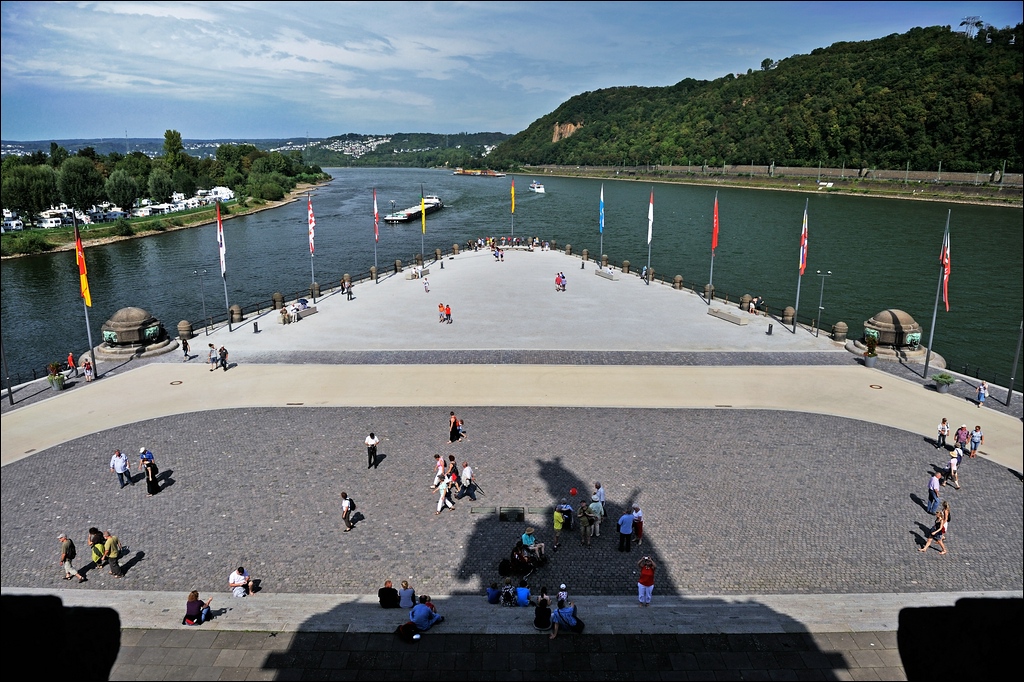 Deutsches Eck von oben