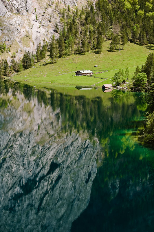 Die Fischunkelalm am Obersee.
