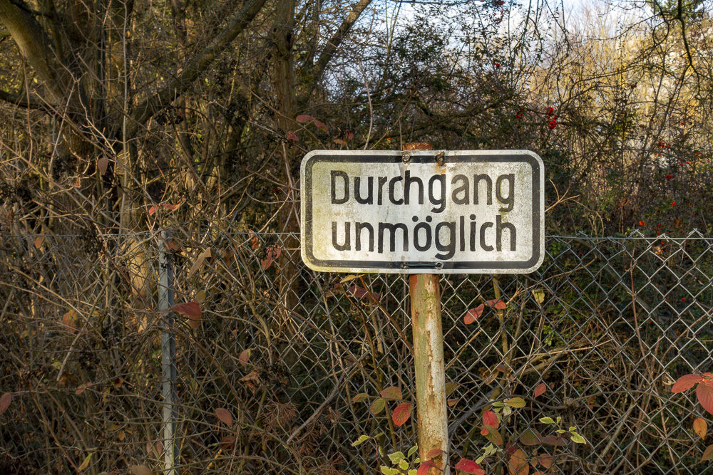 Durchgang unmöglich