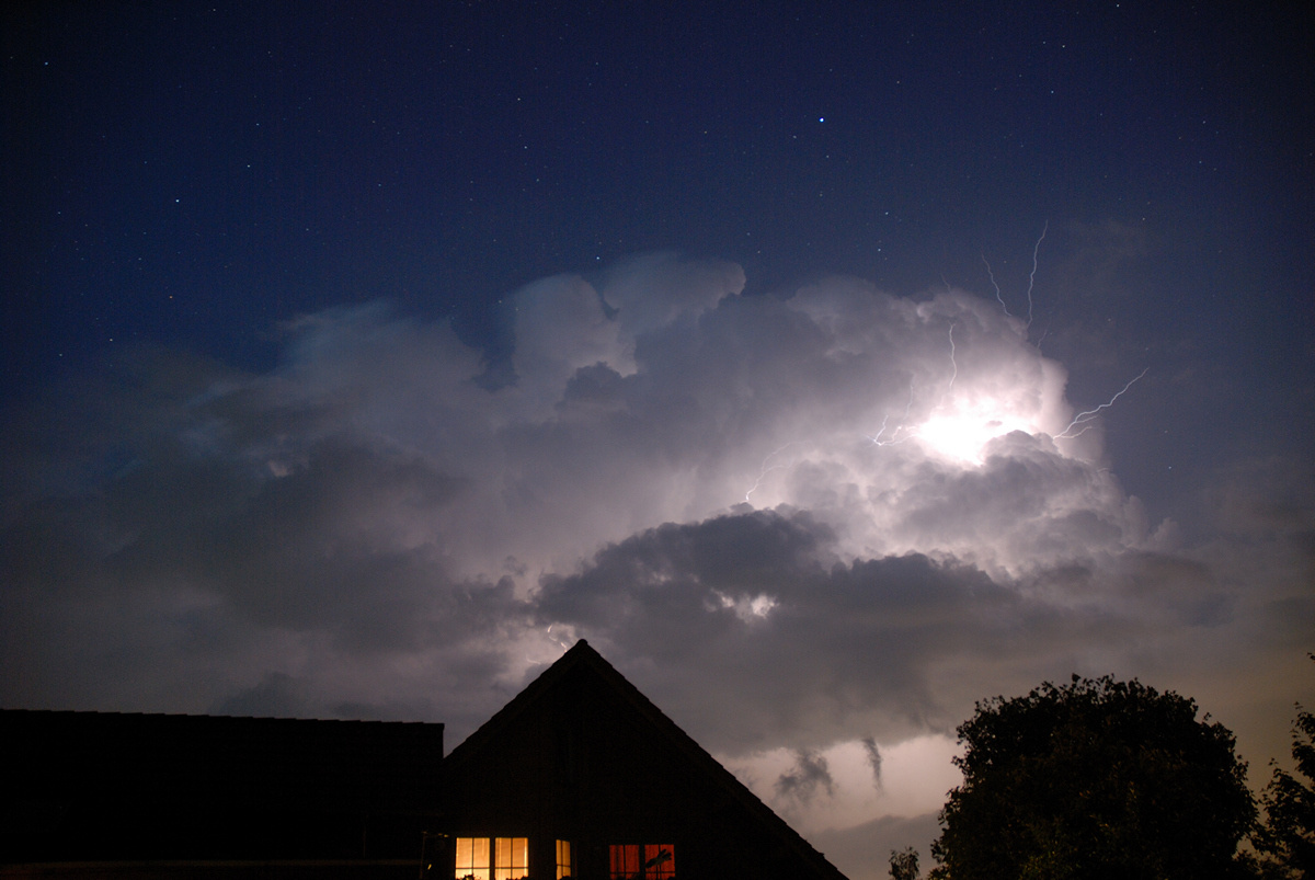 ein Sommergewitter ohne Regen