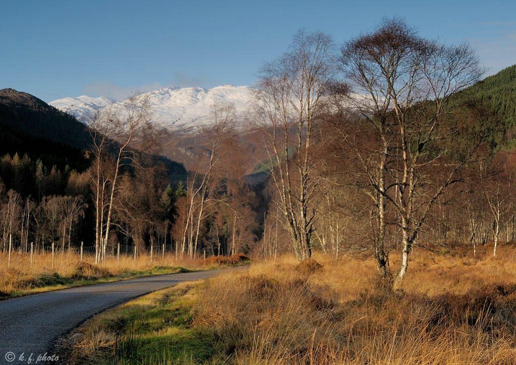 Eingang Glen Cannich mit "Sgurr na Lapaich" und "An Riabhachan"