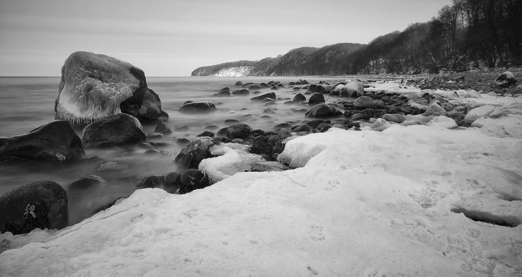 Eis am Meer