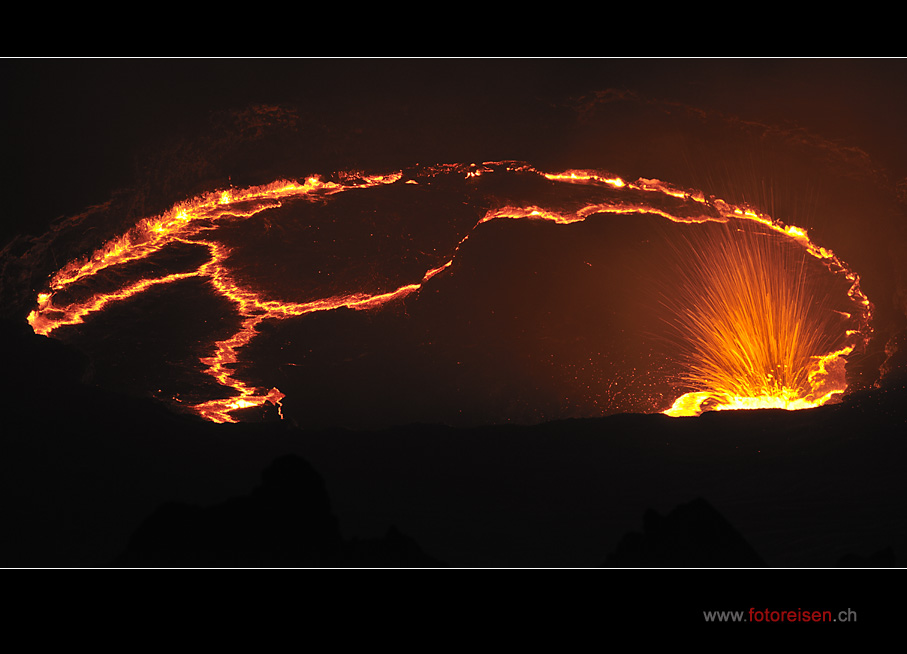 Eruption des Erta Ale