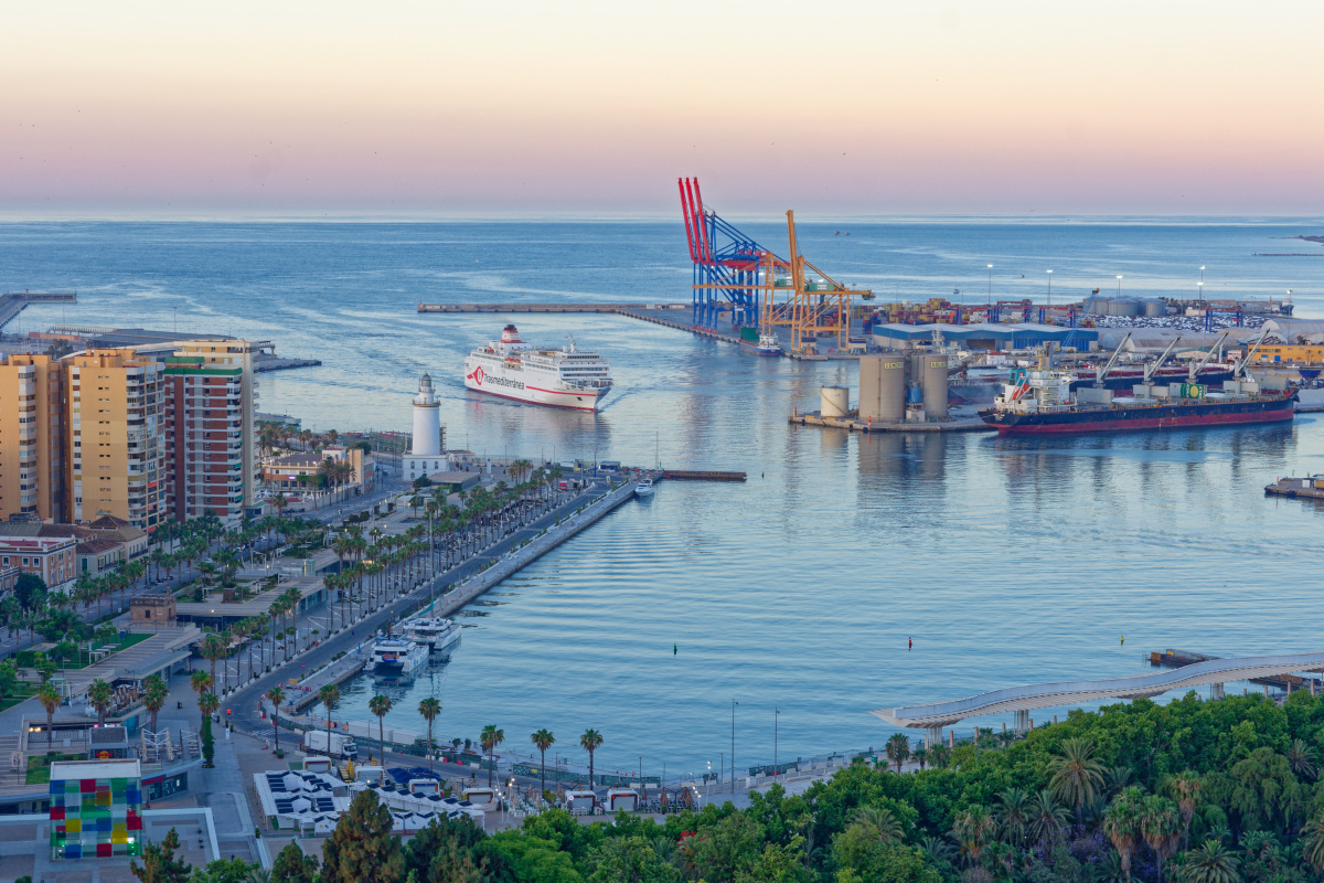 Fähreinlauf Malaga