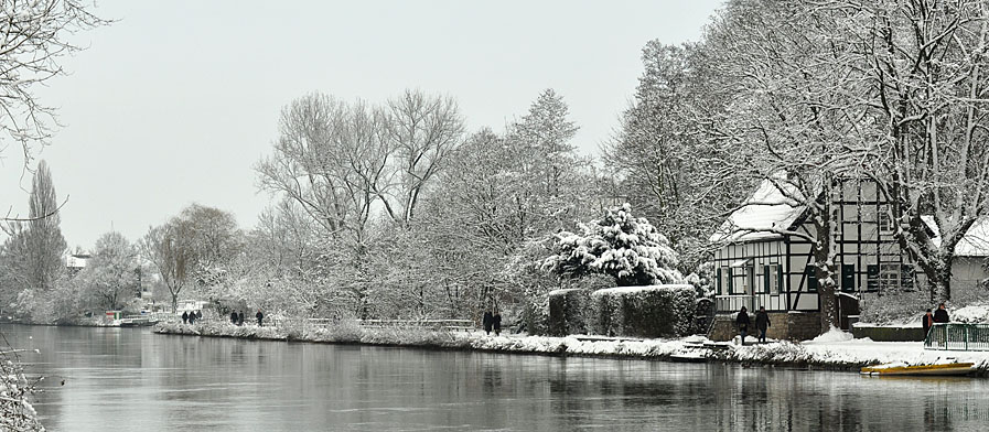 Fachwerk im Winter