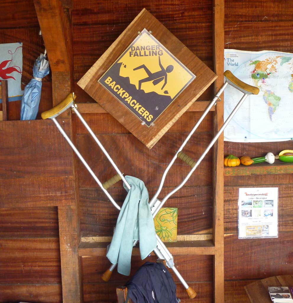 falling backpackers