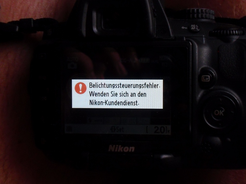 Fehlermeldung