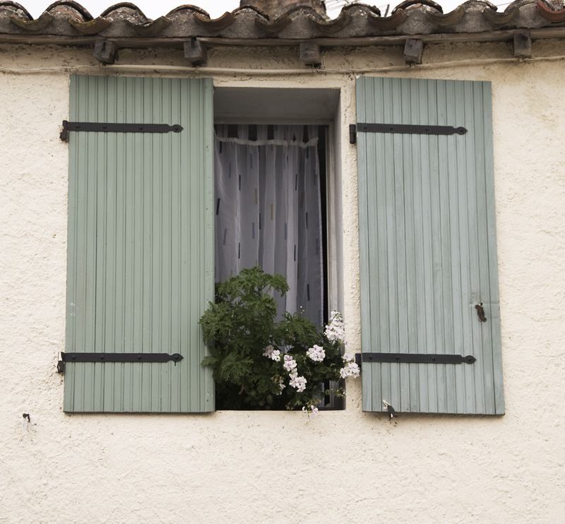 Fenster in Carcassonne. Wo das liegt, weiß man...