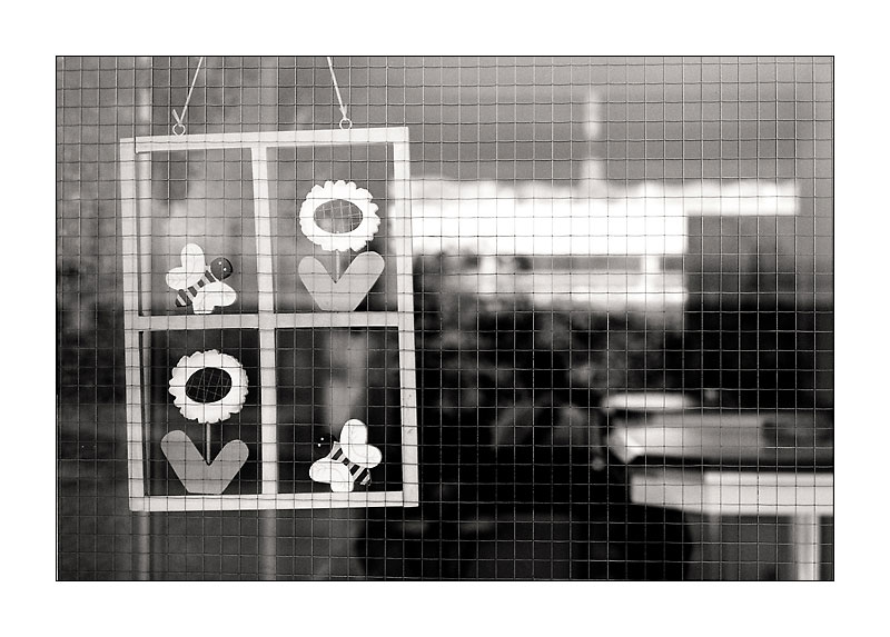 Fenster mit Schmuck