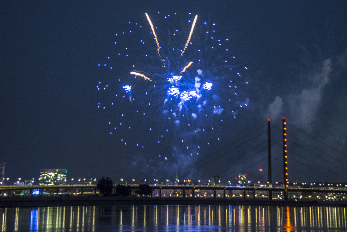 Feuerwerk blau