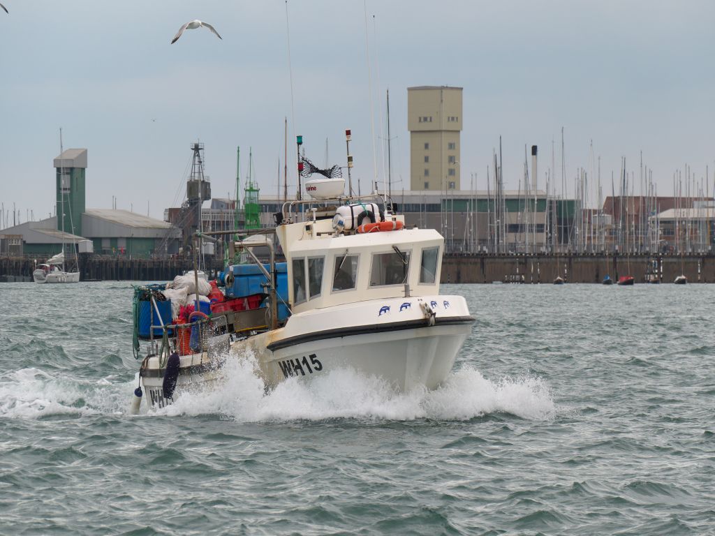 Fisherman returning to Portsmouth