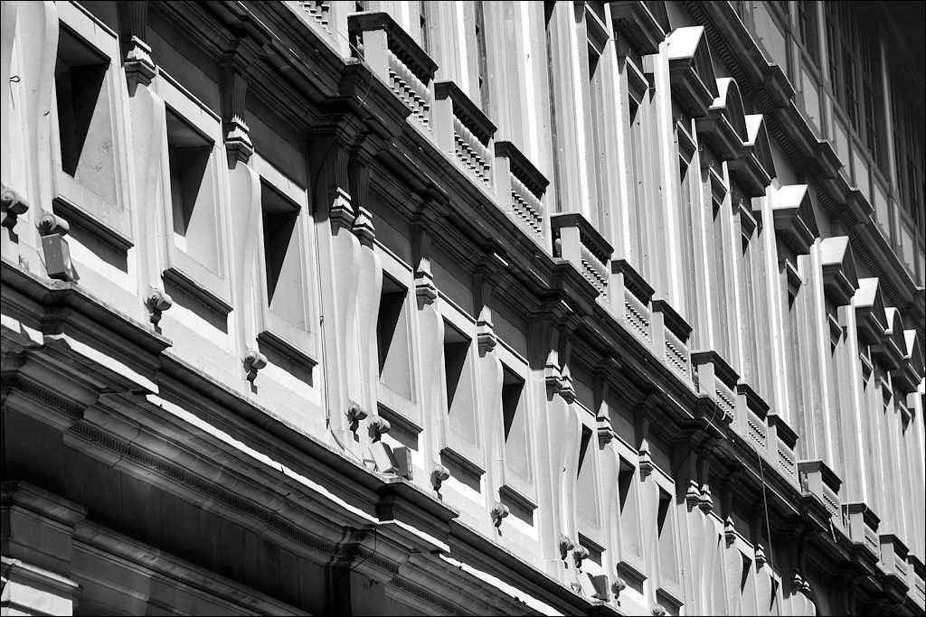 Florenz Fassade der Uffizien