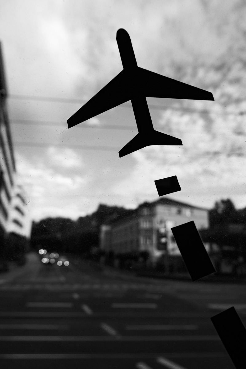 Flugzeug aus Bus