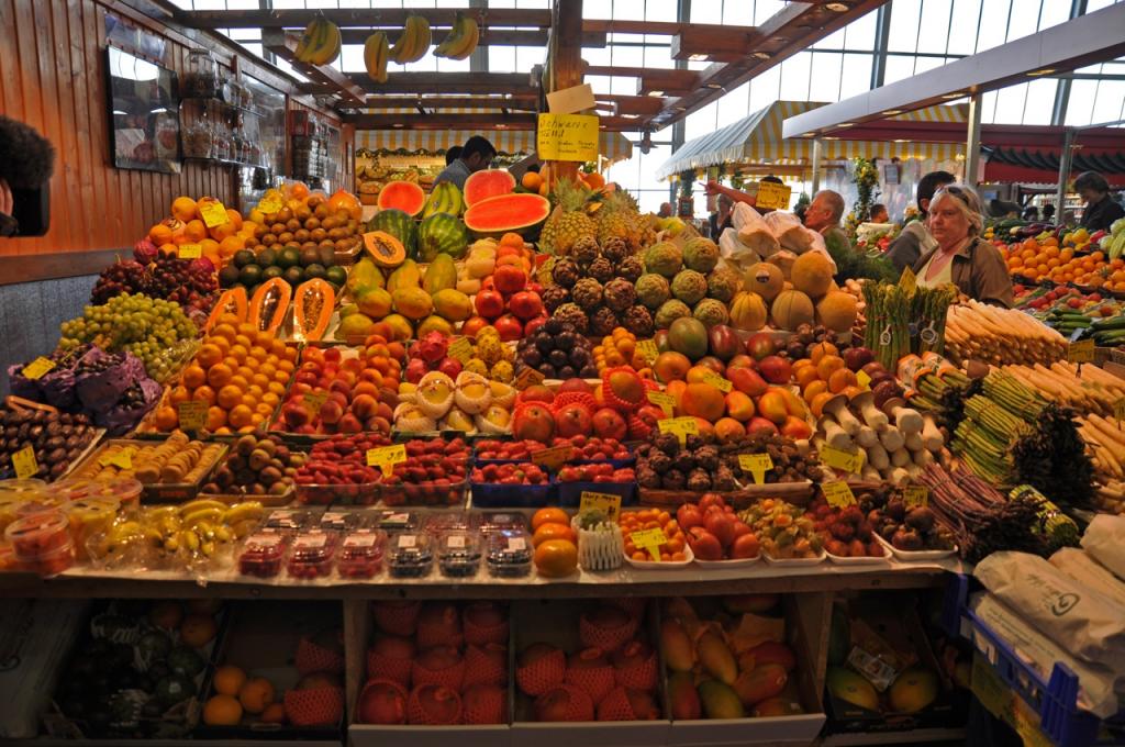 Frankfurt Kleinmarkthalle Früchte