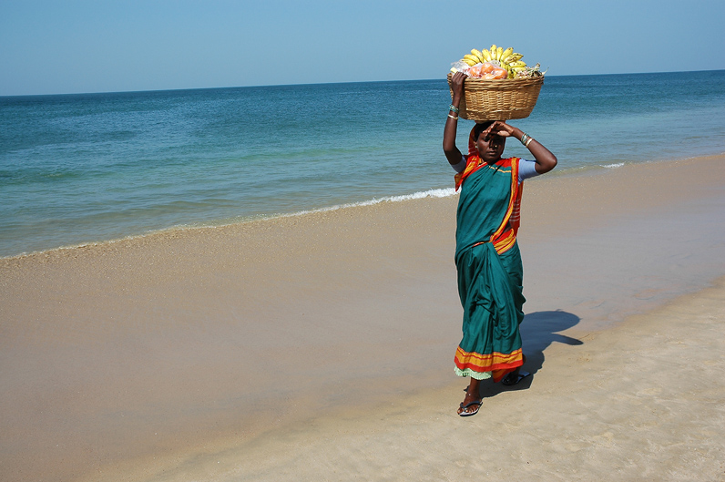 Fruitseller on Calangute Beach (Goa)