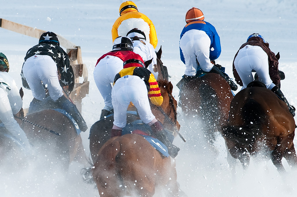 Gallopprennen Haltung stimmt