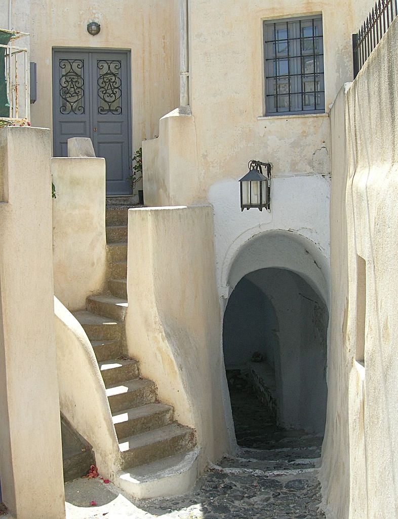 Gasse in Megalochiri / Santorini