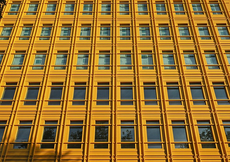 gelbe Fassade in London
