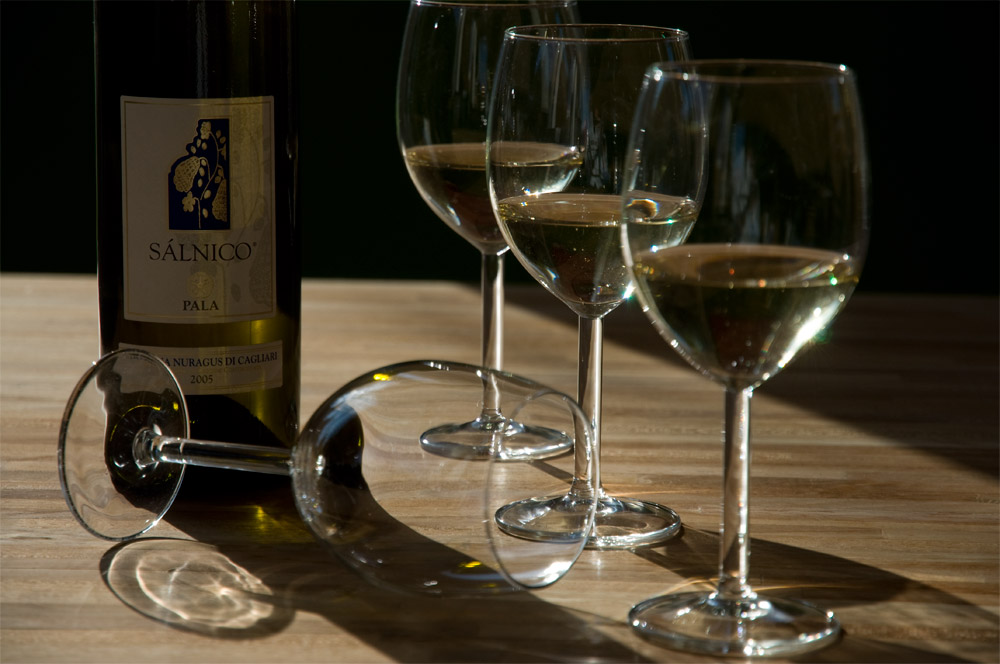 glaeser und flasche