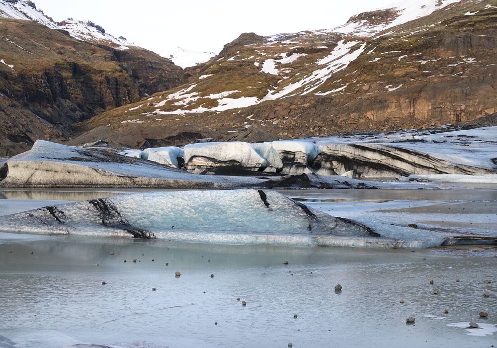 Gletscher Solheimajökull 2