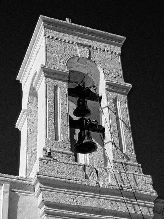 Glockenturm des Klosters Chríssoskalítissa im Südwesten Kretas (Scan)