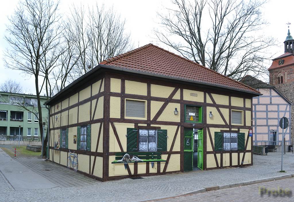 Grafitti am Fachwerk