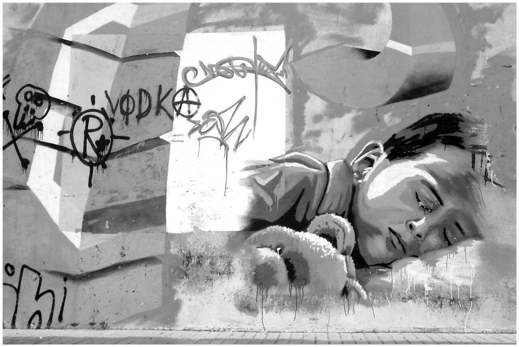 grafitti sleeping SNC01099
