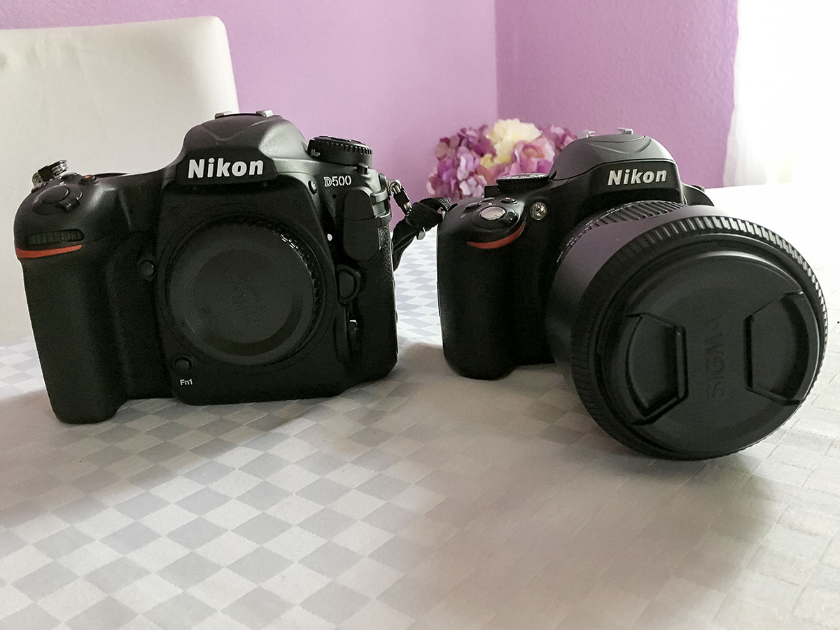 Groessenvergleich D5100 D500 2