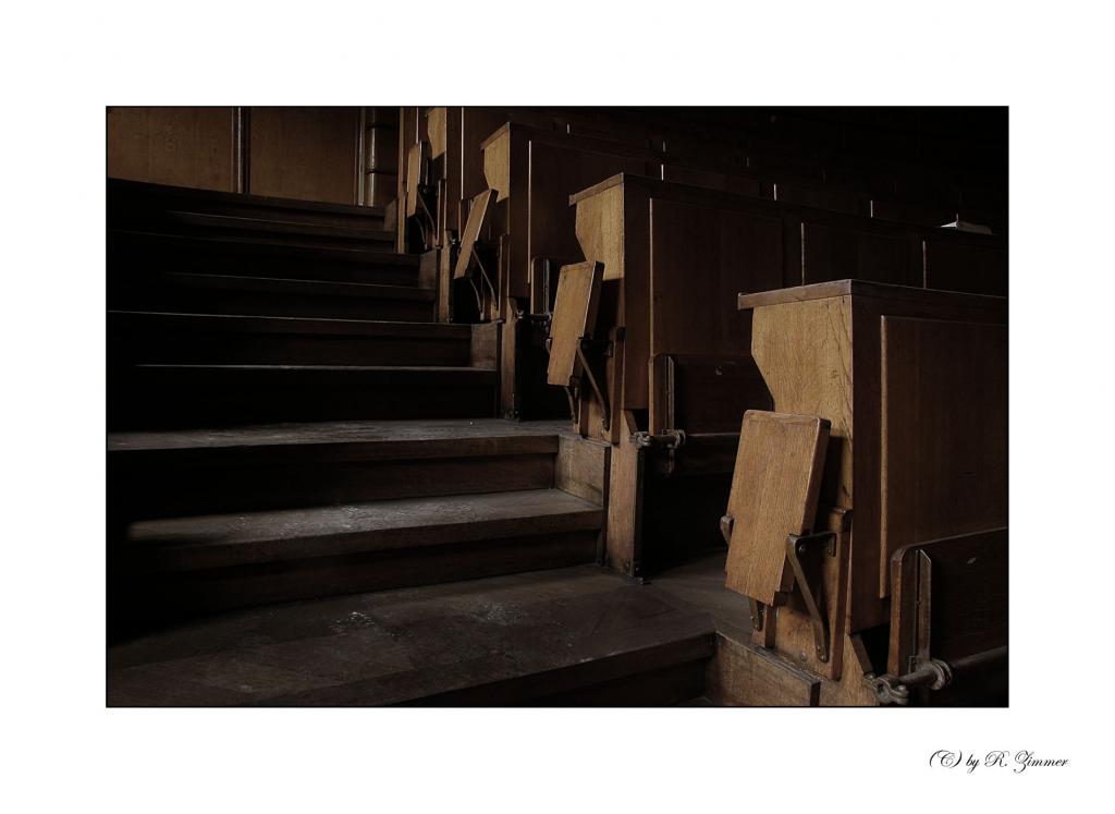 Hörsaal Treppenaufgang