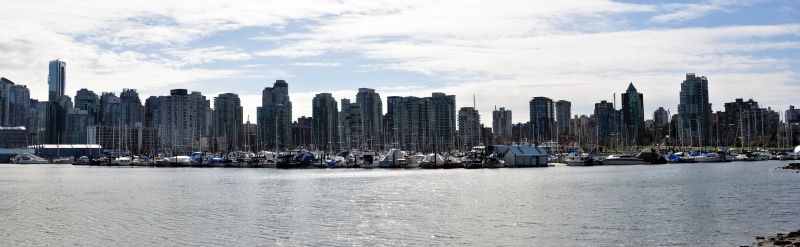 Hafen von Vancouver (Panoramaaufnahme)