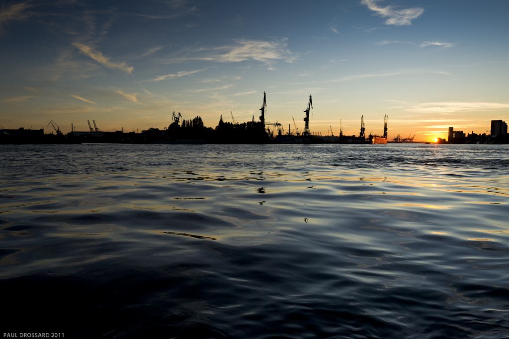 Hamburg Hafen Sommernacht # 1