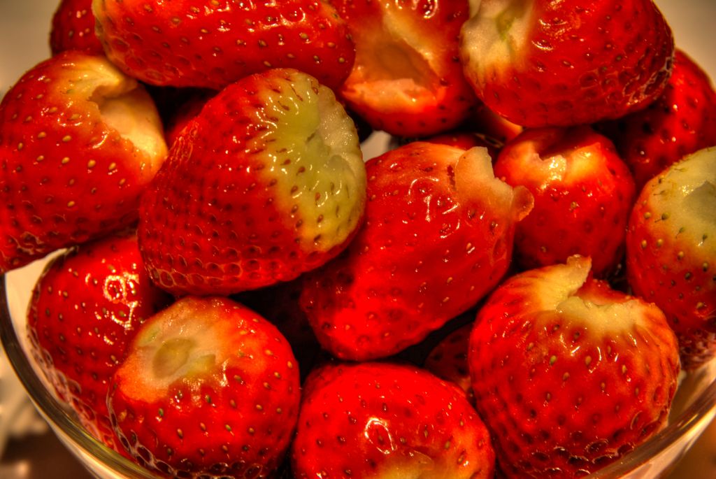 HDR-Bild Erdbeeren