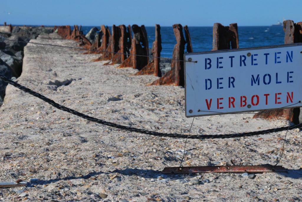 Helgoland, die verbotene Mole- Natürlich trotzdem betreten...