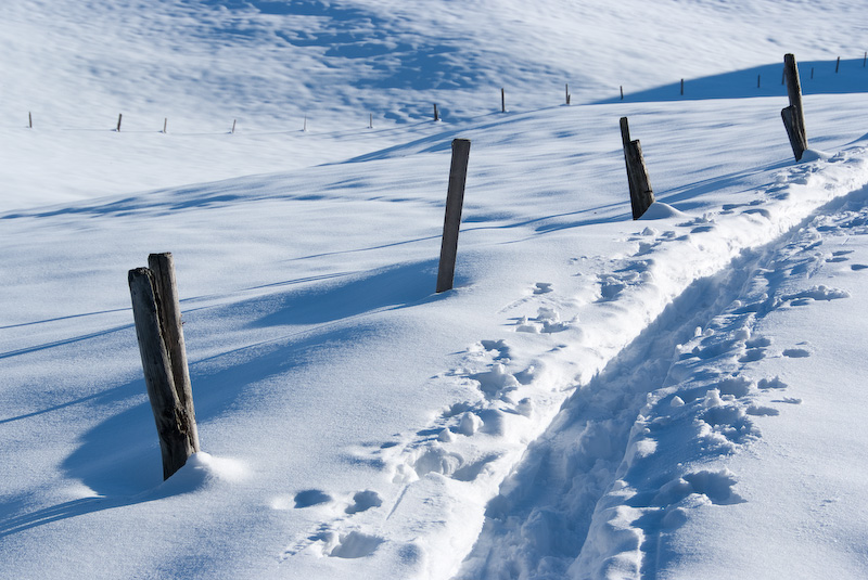 Heutal bei Unken (Österreich) im Dezember - auf dem Web zum "Dickkopf".