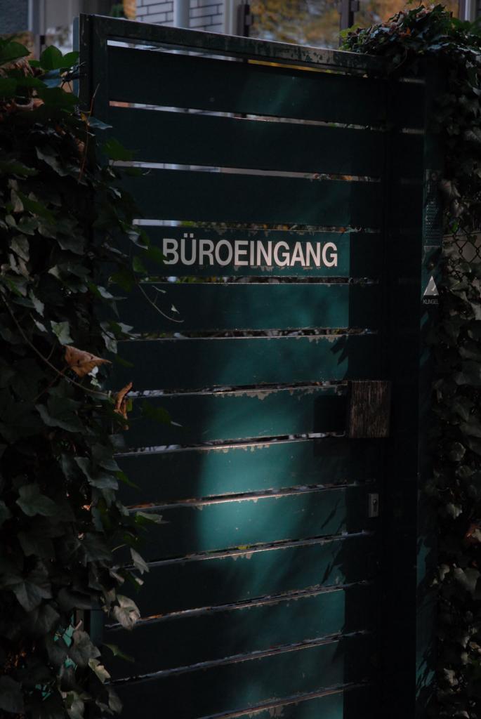Hier geht es zum Büro - oder doch nicht?