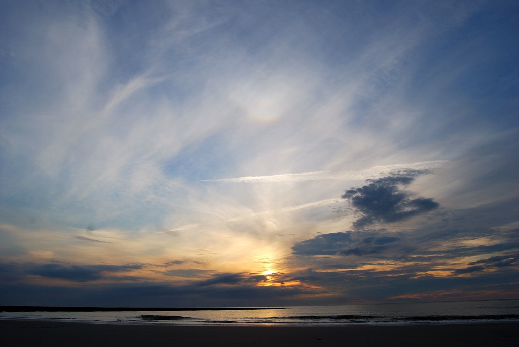 Himmel über Meer, Wangerooge, 2009