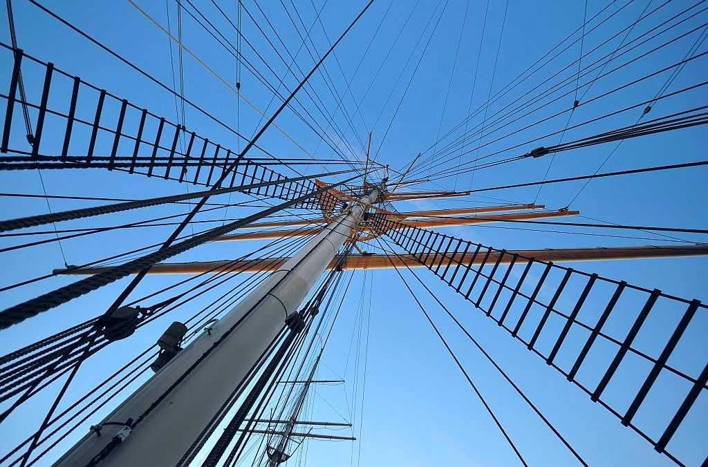 Himmel über Rickmer Rickmers