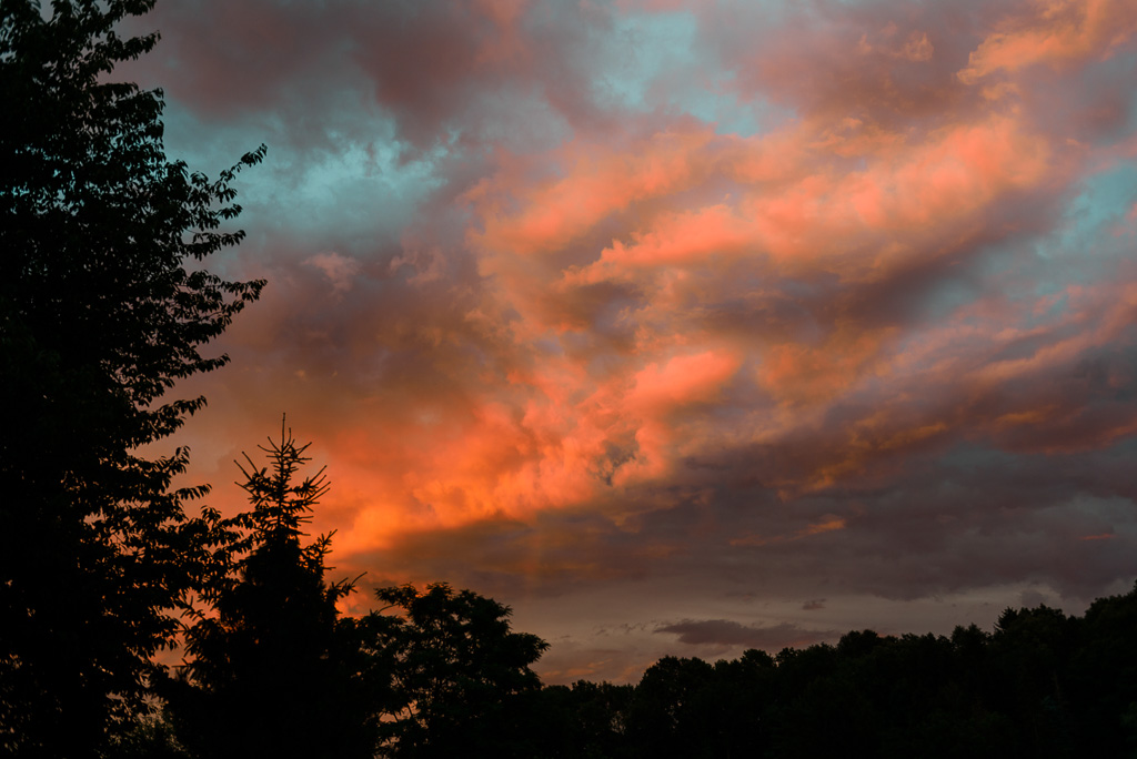 Himmel in Flammen