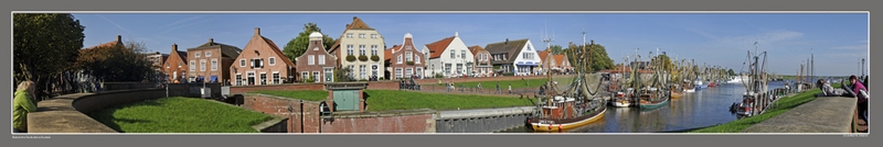 Historischer Fischerhafen Greetsiel Panorama 800