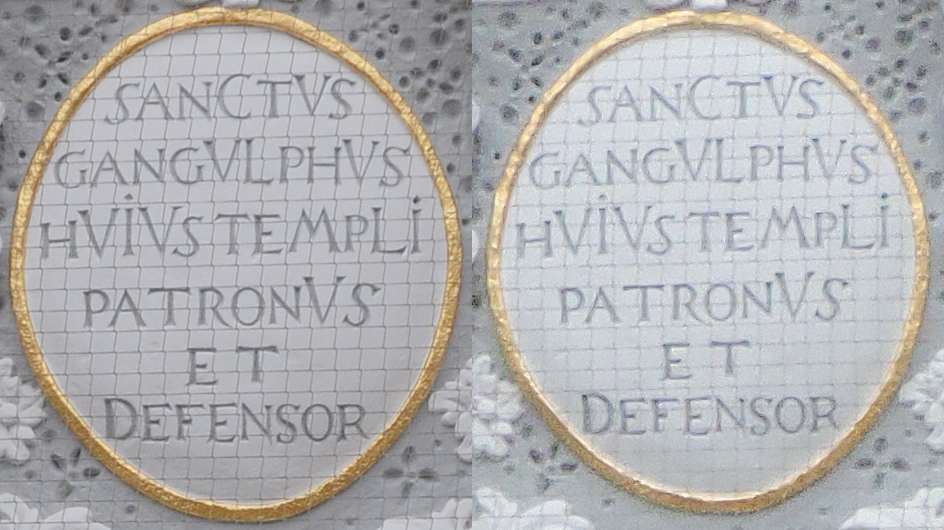 Inschrift St. Gangolf