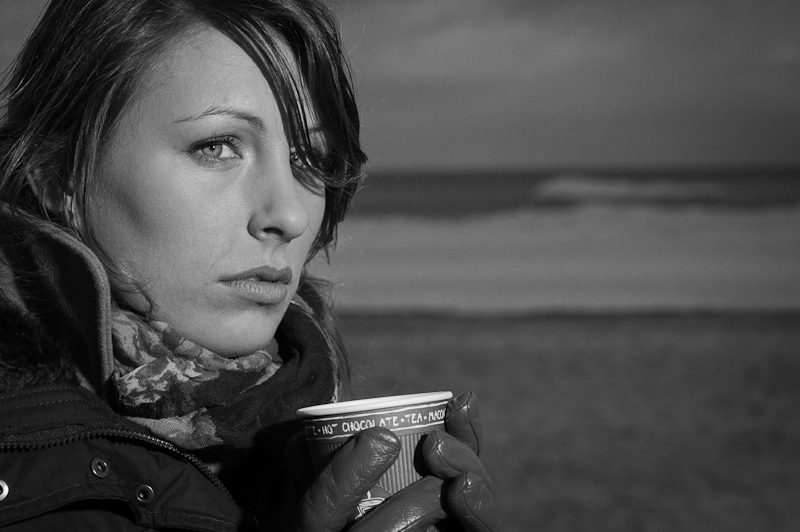 Isabell am Strand von Usedom in Zinnowitz