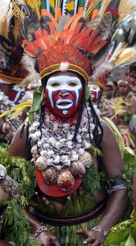 Ius Meri Frau auf dem Mount Hagen Festival
