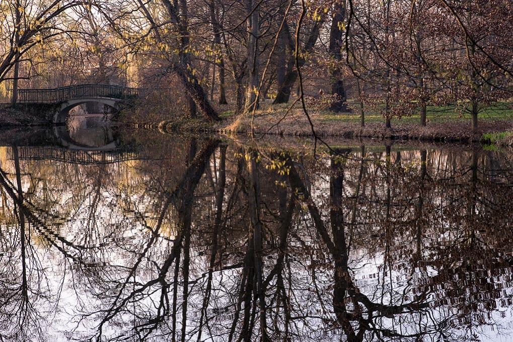 Kanal im Schlosspark in Berlin