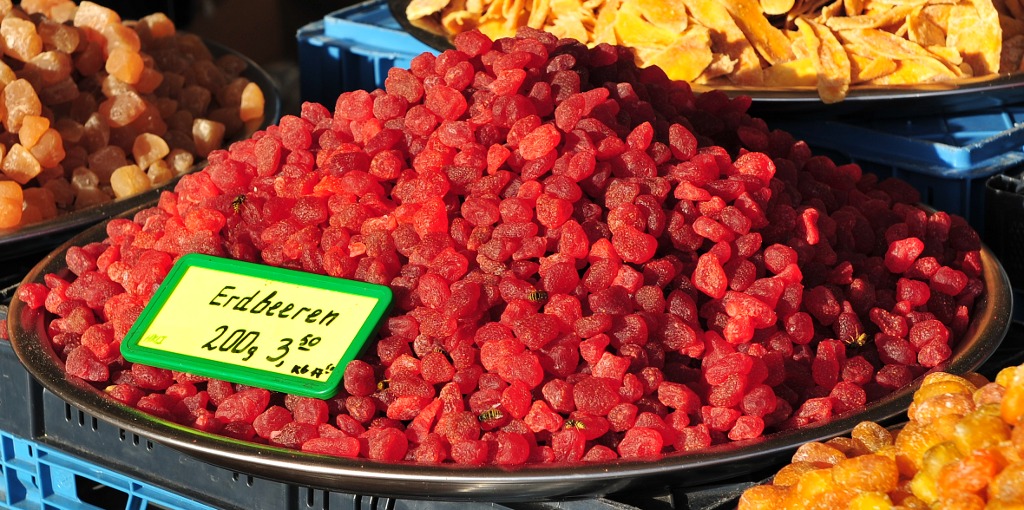 kandierte erdbeeren