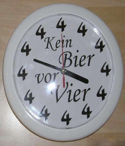kein bier vor vier